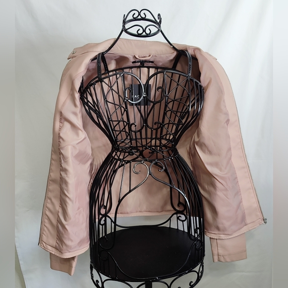 Baccini - Faux Leather Jacket - Light Pink - Size Medium - NWT - Picture 7 of 12